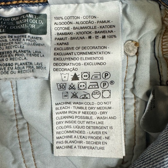 Levi's 501 shorts women 28 high rise button fly denim cut off jeans blue - Picture 6 of 10